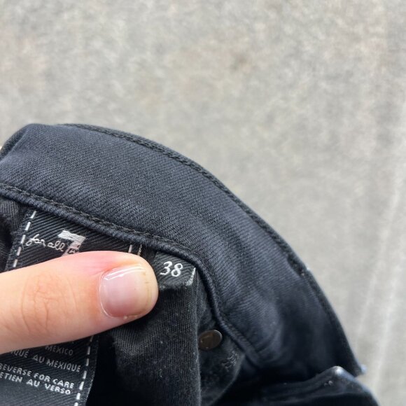 7 For All Mankind Jeans Mens 38 Black Paxtyn Luxe Performance Skinny Fit - Picture 12 of 13